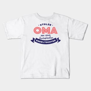 Stolze Oma von einer fantastischen Enkeltochter Kids T-Shirt